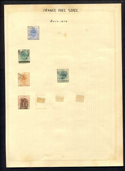 Orange Free State - 5 Stamps Mounted On Old Album Page