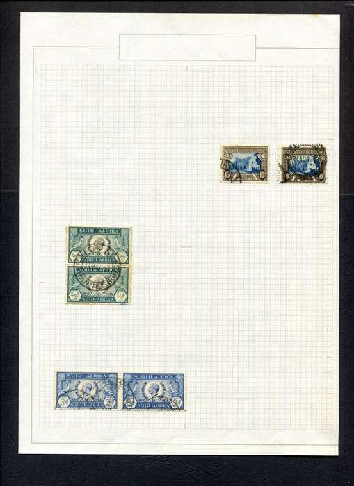 Union of SA - 6 Stamps Mounted On Old Album Page