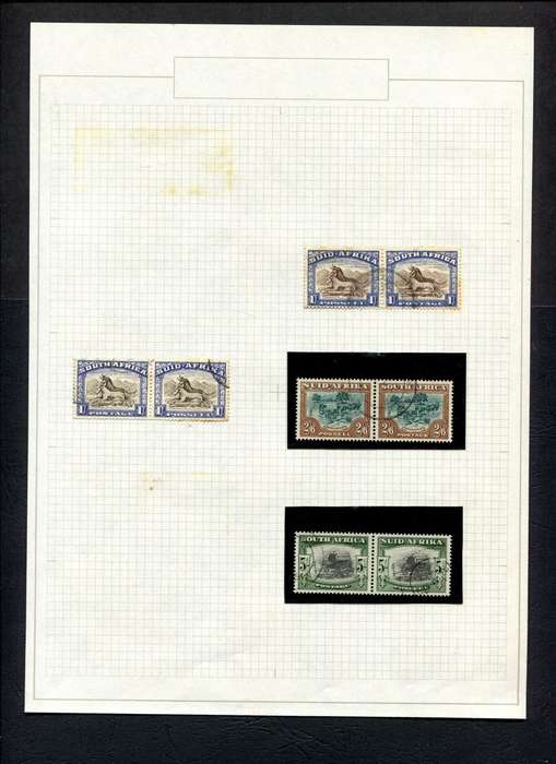 Union of SA - 8 Stamps Mounted On Old Album Page