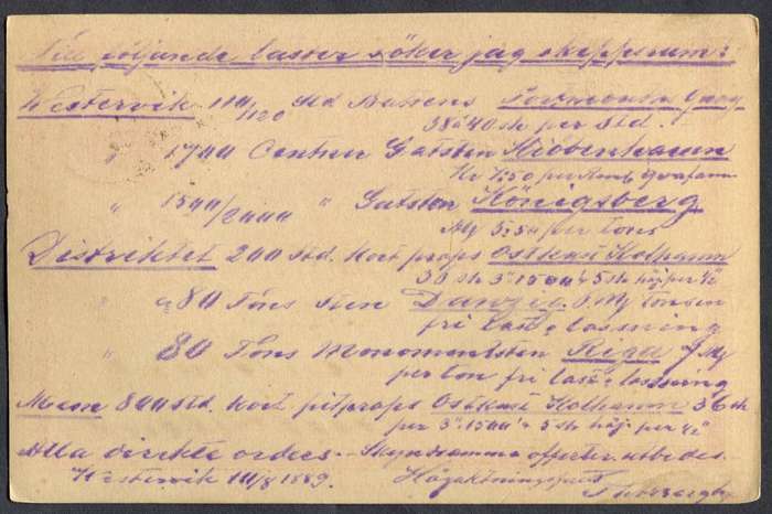 Sweden - Post Card