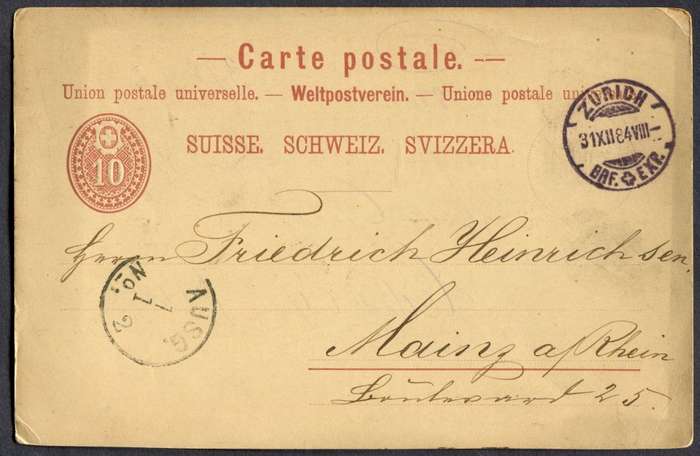 Switzerland - Post Card