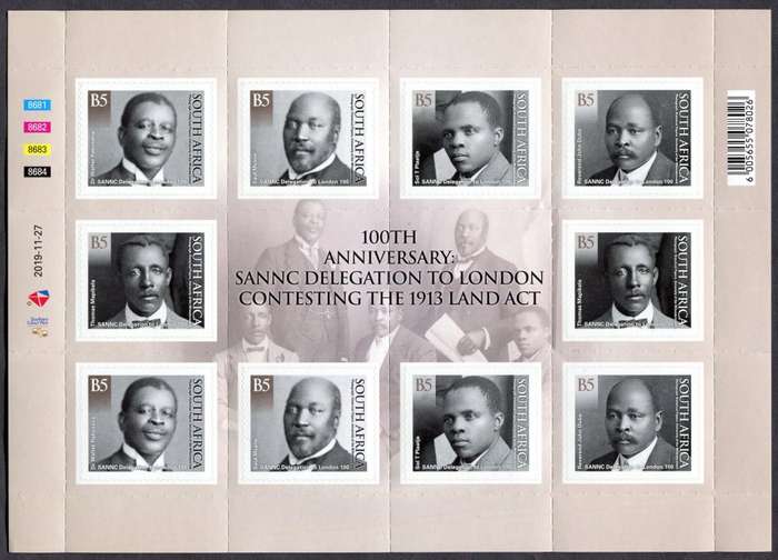 RSA - Full Sheet of 10 - 2020 - MNH