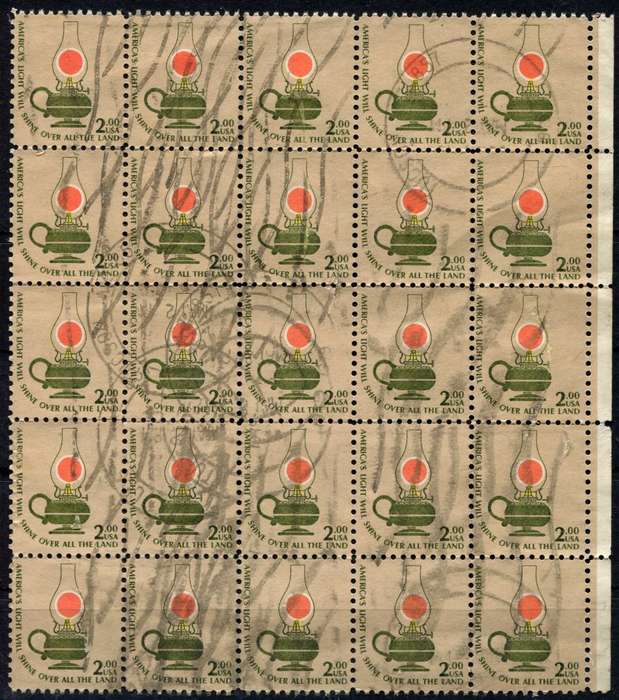 USA - $2 Block Of 25 - 1975 - Used