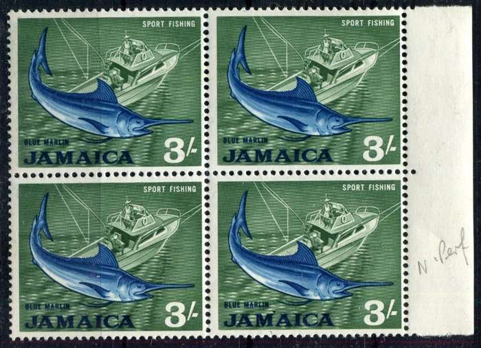 Jamaica - Fish - 1964 - MNH - perf 13.5 x 14.5