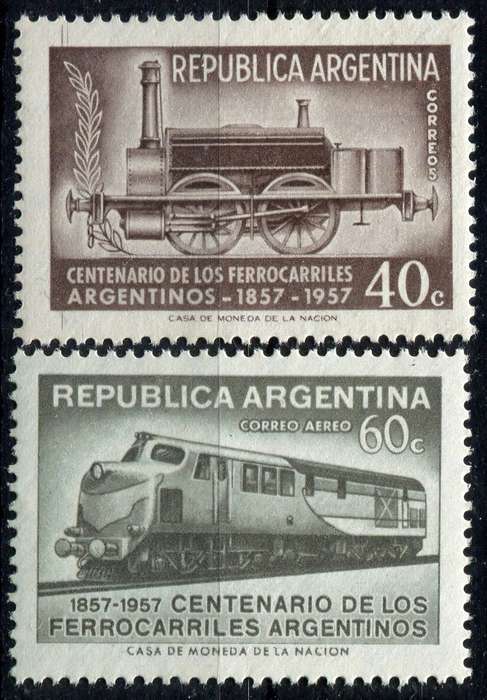 Argentina - Transportation/Trains - 1957 - MNH