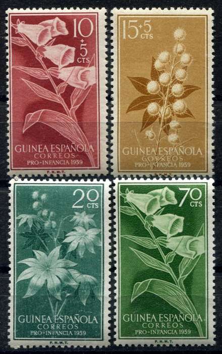 Spanish Colonies - Guinea - Flowers - 1959 - MNH