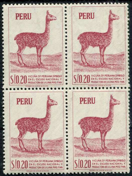 Peru - Animals - 1952 - MNH