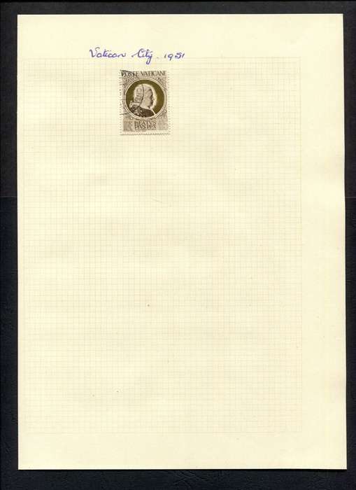 Vatican - 1 Stamp  Mounted (Hinged) on Old Album Page