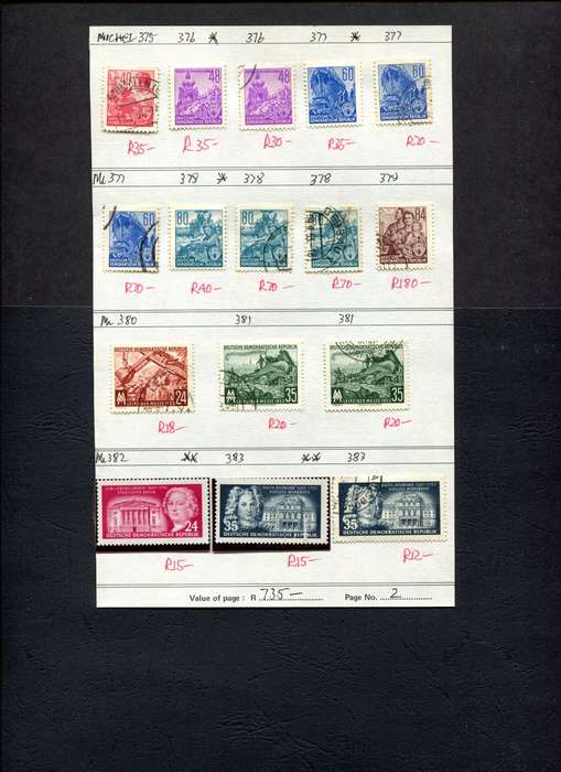 Germany - 16 Stamps Mounted On Old Approval Page