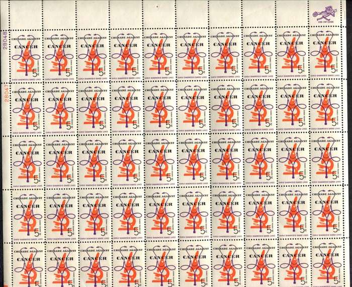 USA - Full Sheet of 50 - MNH - Some Paper Remains - To Large For Scanner