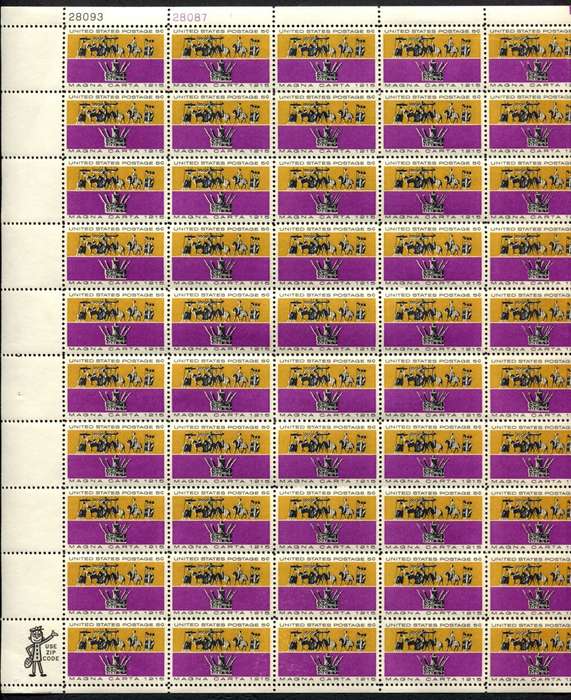 USA - Full Sheet of 50 - MNH - Some Paper Remains - To Large For Scanner