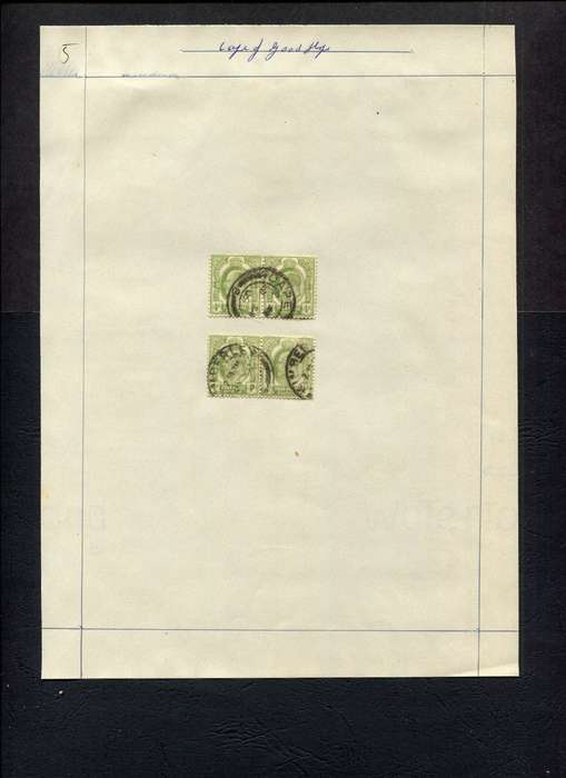 Cape of Good Hope - 4 Stamps Mounted (Hinged) on Old Stock Page