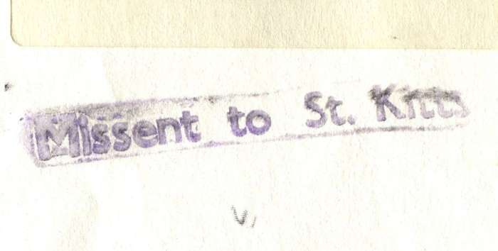 USA - Cover To Transvaal RSA - Mis-send to St. Kitts