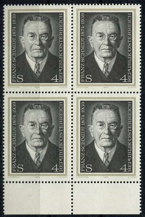 Austria - Block of 4 - 1974 - MNH