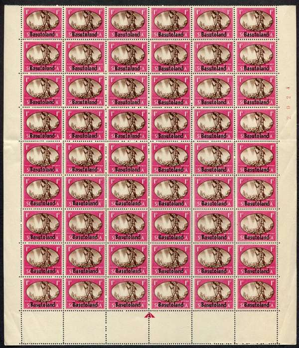 Basutoland - Part Sheet of 54 - 1945 - MNH