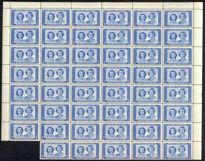 Basutoland - Part Sheet of 47 - 1947 - MNH