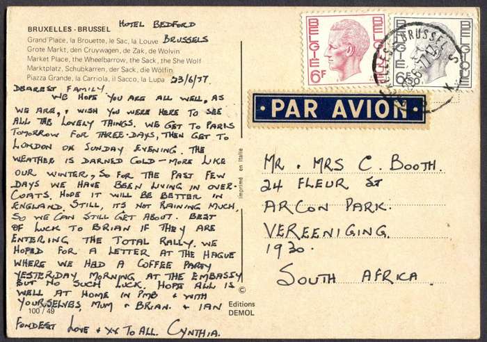 Belgium - Post Card