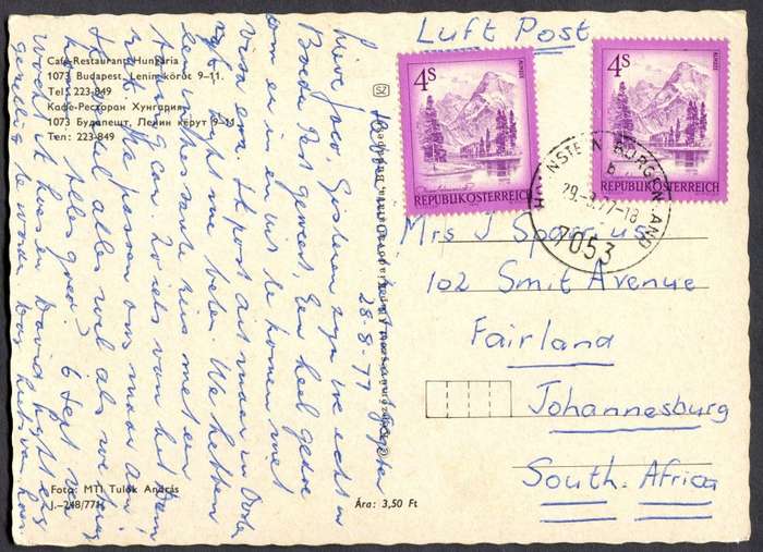 Austria - Post Card