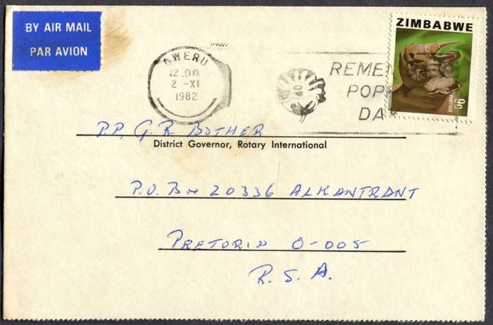Zimbabwe - Post Card