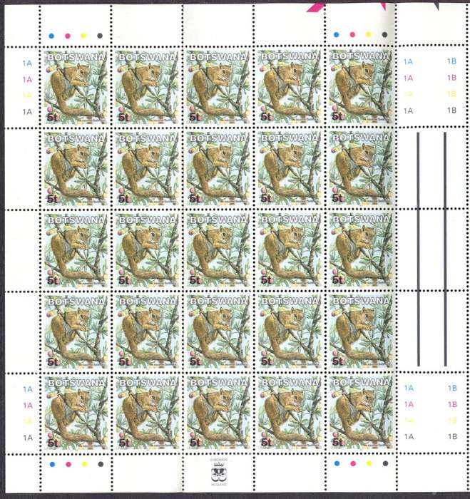 Botswana - Full Sheet of 50 - 2002 - MNH