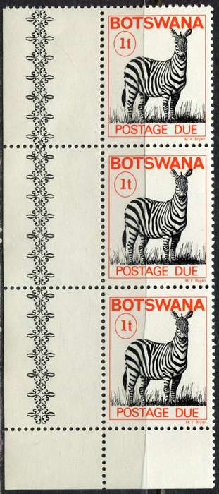 Botswana - Strip of 3 - 1977 - MNH