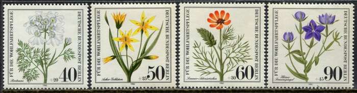 Germany/Berlin - Flowers - 1980 - MNH