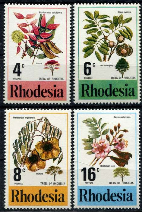 Rhodesia - Trees - 1976 - MNH