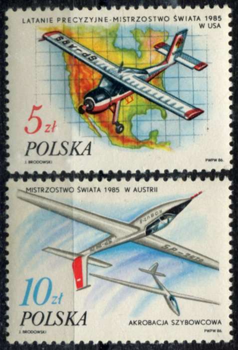 Poland - Aircraft - 1986 - MNH