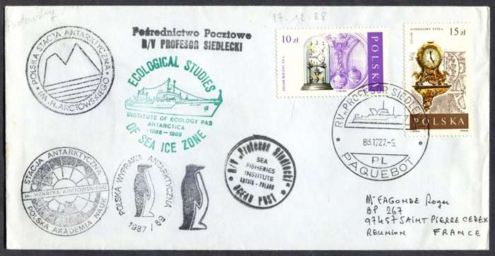 Poland - Cover Posted at Sea