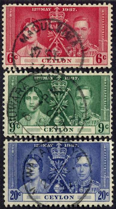 Ceylon - 1937 Coronation - Used