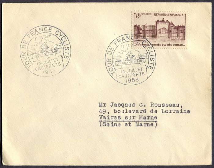 France - Sport - Tour De France - Cover - 1953