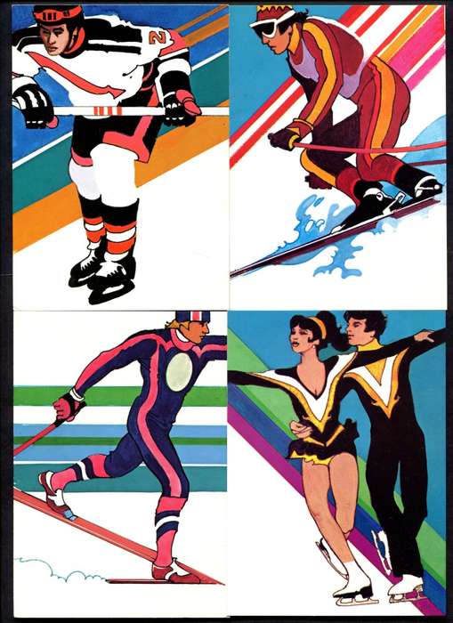 USA - Sport - 4 Un-serviced Maxi-Post Cards