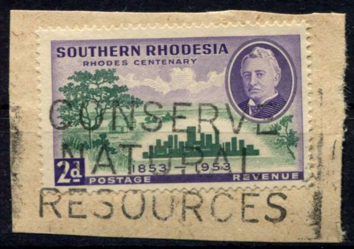 Southern Rhodesia - Used on Piece