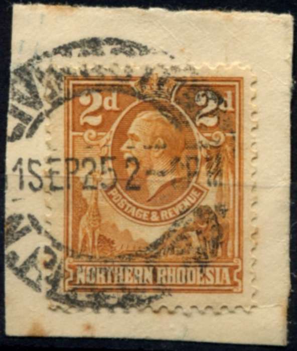 Northern Rhodesia - Used on Piece
