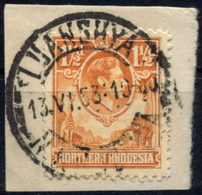 Northern Rhodesia - Used on Piece