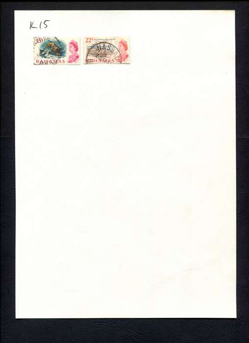 Bahamas - 2 Stamps Mounted (Hinged) On Album Page