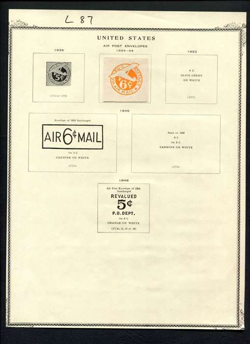 USA - 1 Stamp Mounted (Hinged) On Album Page