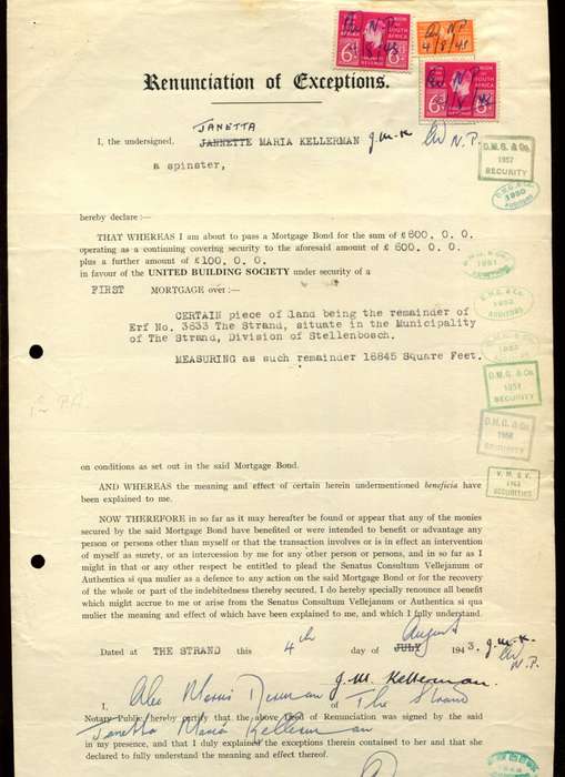 Union Of SA - Revenue Document