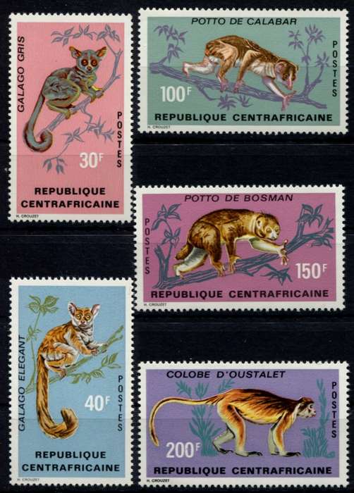 Central Arica Republic - Animals - 1971 - MNH