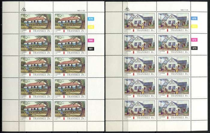 Transkei - Set of 4 Full Sheets of 10 - 1983 - MNH