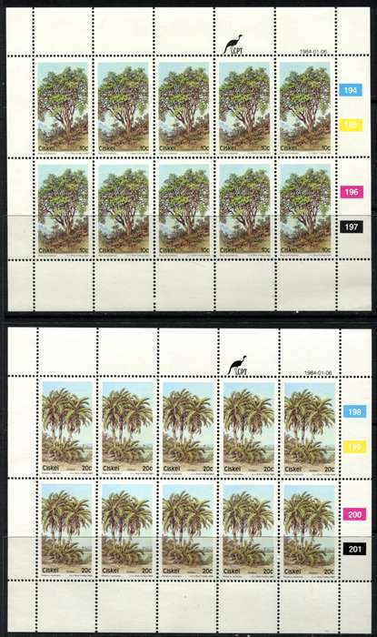 Ciskei - Set of 4 Full Sheets of 10 - 1984 - MNH
