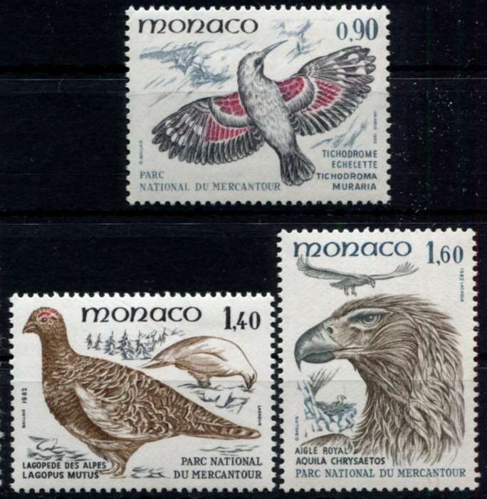 Monaco - Birds - 1982 - MNH