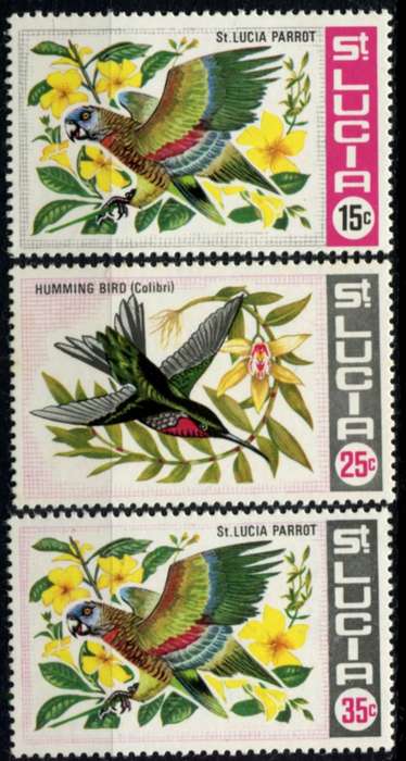 St. Lucia - Birds - 1969 - MNH