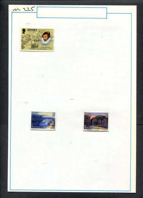 Jersey - 3 Stamps Mounted (Hinged) On Old Album Page
