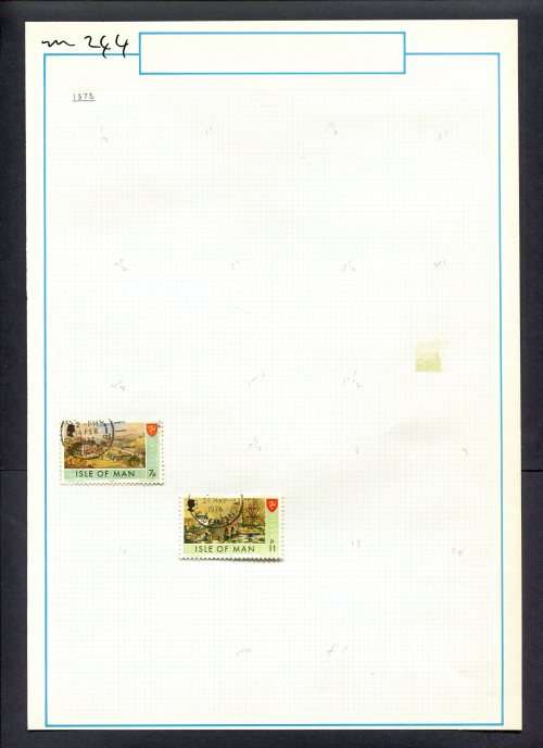 Guernsey - 2 Stamps Mounted (Hinged) On Old Album Page