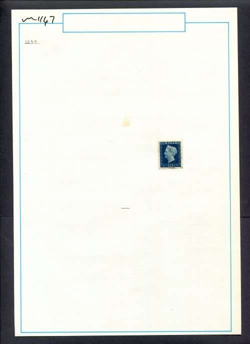Surinam - 1 Stamp Mounted (Hinged) On Old Album Page