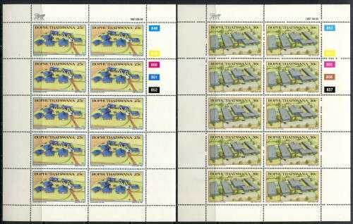 Bophuthatswana - Set of 4 Full Sheets of 10 - 1987 - MNH