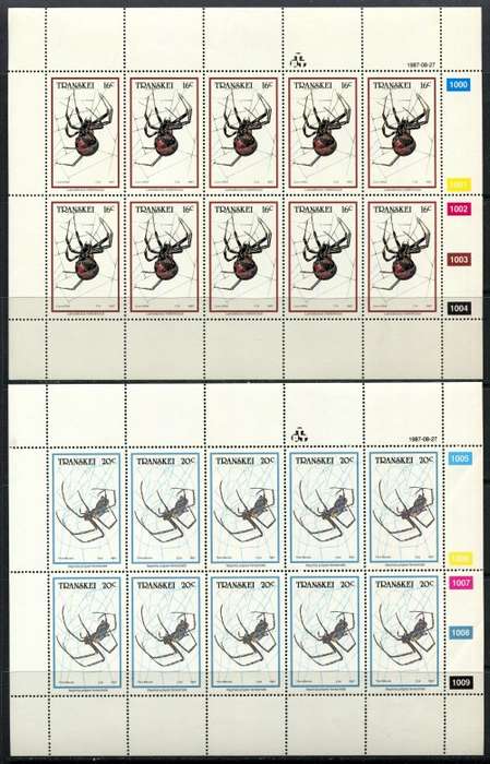 Transkei - Set of 4 Full Sheets of 10 -1987 -  MNH
