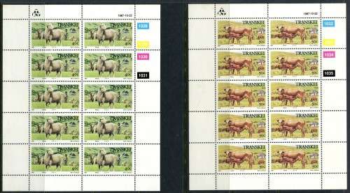 Transkei - Set of 4 Full Sheets of 10 -1987 -  MNH