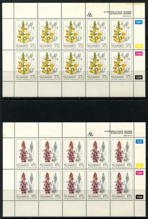 Transkei - Set of 4 Full Sheets of 10 -1992 -  MNH - Some Very Light Toning